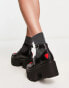 Фото #8 товара Lamoda Rosey Love chunky platform dolly shoes in black