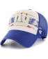 Men's Cream Distressed New York Giants Breakout MVP Trucker Adjustable Hat