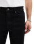 Фото #2 товара ASOS DESIGN tapered fit jeans in black - BLACK