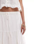 Ever New tiered maxi skirt in white