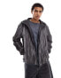 Фото #1 товара COLLUSION textured windbreaker jacket in grey