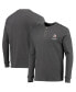 ფოტო #2 პროდუქტის Men's Heathered Gray Pittsburgh Steelers Logo Maverick Thermal Henley Long Sleeve T-shirt