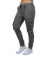 Фото #4 товара Брюки спортивные Galaxy by Harvic женские Широкие брюки из хлопкового твила с эластичной талией