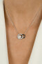 Charming silver necklace with genuine pearl NCL65W