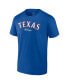 ფოტო #3 პროდუქტის Men's Jacob deGrom Royal Texas Rangers 2023 American League Champions Player Name and Number T-shirt