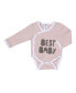 Фото #3 товара Пижама Earth Baby Outfitters Baby Girls 3-Piece Gift Set