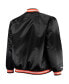 Фото #2 товара Men's Black Phoenix Suns Big and Tall Hardwood Classics Raglan Satin Full-Snap Jacket