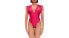 Фото #1 товара Andrea Iyamah Roba Drawstring One Piece Swimsuit Red Size Small