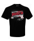 Фото #3 товара Men's Black Kyle Busch 2023 NASCAR Cup Series Schedule T-shirt