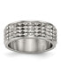ფოტო #1 პროდუქტის Titanium Polished Studded Wedding Band Ring