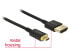 Фото #2 товара Delock 85118 - 0.25 m - HDMI Type A (Standard) - HDMI Type C (Mini) - 3840 x 2160 pixels - 3D - Black