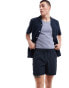 Farah textured seersucker short in navy