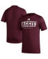 Фото #1 товара Men's Maroon Texas A&M Aggies Football Practice AEROREADY Pregame T-shirt
