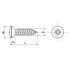 Фото #2 товара EUROMARINE A4 DIN 7983 5.5x38 mm Cross Head Screw