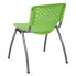 Фото #2 товара Hercules Series 880 Lb. Capacity Green Plastic Stack Chair With Titanium Frame