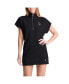 Фото #1 товара Women's Black Boston Red Sox Emily Quarter-Zip Sneaker Dress