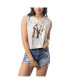 Фото #1 товара Women's White New York Yankees Washed Muscle Tank Top