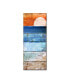 Фото #1 товара Color Bakery 'Beach Moonrise II' Canvas Art - 10" x 24" x 2"