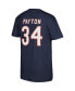 Men's Walter Payton Navy Chicago Bears Retired Player Logo Name and Number T-shirt