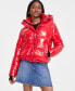 ფოტო #3 პროდუქტის Women's Lexie Hooded Water-Resistant Puffer Coat