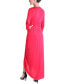 ფოტო #2 პროდუქტის Women's Plunge V-Neck Draped Maxi Dress