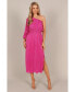 ფოტო #1 პროდუქტის Women's Pontee One Shoulder Pleated Midi Dress