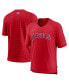 Фото #1 товара Men's Red Los Angeles Angels Authentic Collection Pregame Raglan Performance V-Neck T-shirt