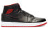 Фото #3 товара Jordan Air Jordan 1 Retro Mid 中帮 复古篮球鞋 男款 黑白红 / Кроссовки Jordan Air Jordan 554724-028