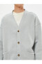Фото #9 товара Верхняя одежда Koton Жакет с V-образным вырезом и декоративными пуговицами