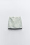 Фото #4 товара Юбка-шорты из рельефной ткани ZARA