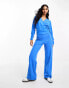 Фото #6 товара ASOS DESIGN super soft co-ord wide leg jogger in bright blue