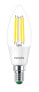 Лампочка Philips LED Керзовая B35 - 2,3 Вт, 40 Вт, E14 - B35, Нейтральный белый, 485 лм, 4000 K-5700 K, EyeComfort, Ultra Efficient Light - 111х35 мм - фото #1