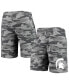 Фото #1 товара Men's Charcoal, Gray Michigan State Spartans Camo Backup Terry Jam Lounge Shorts