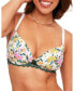 Women's Shea Push Up Plunge Bra Floral White, 32DDD - фото #1