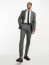 Фото #3 товара ASOS DESIGN wedding super skinny wool mix suit trousers in monochrome puppytooth