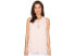 Karen Kane 169292 Womens Asymmetric Lace-Up Tank Top Solid Rose Size Small