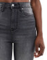 DTT Ellie high waisted skinny jeans in washed black