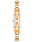 ფოტო #3 პროდუქტის Women's Three Hand Rose Gold-Tone Alloy Watch, 18mm x 21.5mm