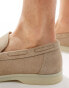 schuh Philip loafers with contrast sole in stone suede