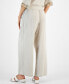 Фото #2 товара Petite Cotton Gauze Wide-Leg Pants, Created for Macy's
