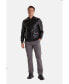 ფოტო #3 პროდუქტის Men's Leather Jacket, Black