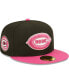 Фото #3 товара Men's Black, Pink Cincinnati Reds 1938 Mlb All-Star Game Passion 59Fifty Fitted Hat