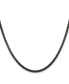 ფოტო #1 პროდუქტის Stainless Steel Black IP-plated Box Chain Necklace