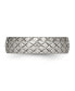 ფოტო #2 პროდუქტის Titanium Polished and Textured Wedding Band Ring