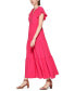 Фото #3 товара Women's Textured Tiered Midi Dress