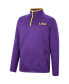 Men's Purple LSU Tigers Rebound Quarter-Snap Jacket