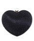 ფოტო #8 პროდუქტის Women's Crystal Heart Minaudiere Bag