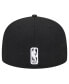 Фото #2 товара Men's Black Boston Celtics Active Satin Visor 59FIFTY Fitted Hat