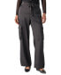 Women's Eve Semi-High-Rise Satin Cargo Pants Черный, 27 - фото #2