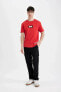 Erkek T-shirt Kırmızı B8101ax/rd172